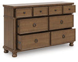 Furniture City Houma - Ashley Furniture - Rowlenstown Bedroom - Dresser / Brown - PCB824-31