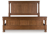 Furniture City Houma - Ashley Furniture - Rowlenstown Bedroom - King Poster Bed / Brown - PCB824B4