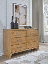 Furniture City Houma - Ashley Furniture - Sherbana Bedroom - Dresser / Light Brown - B833-31