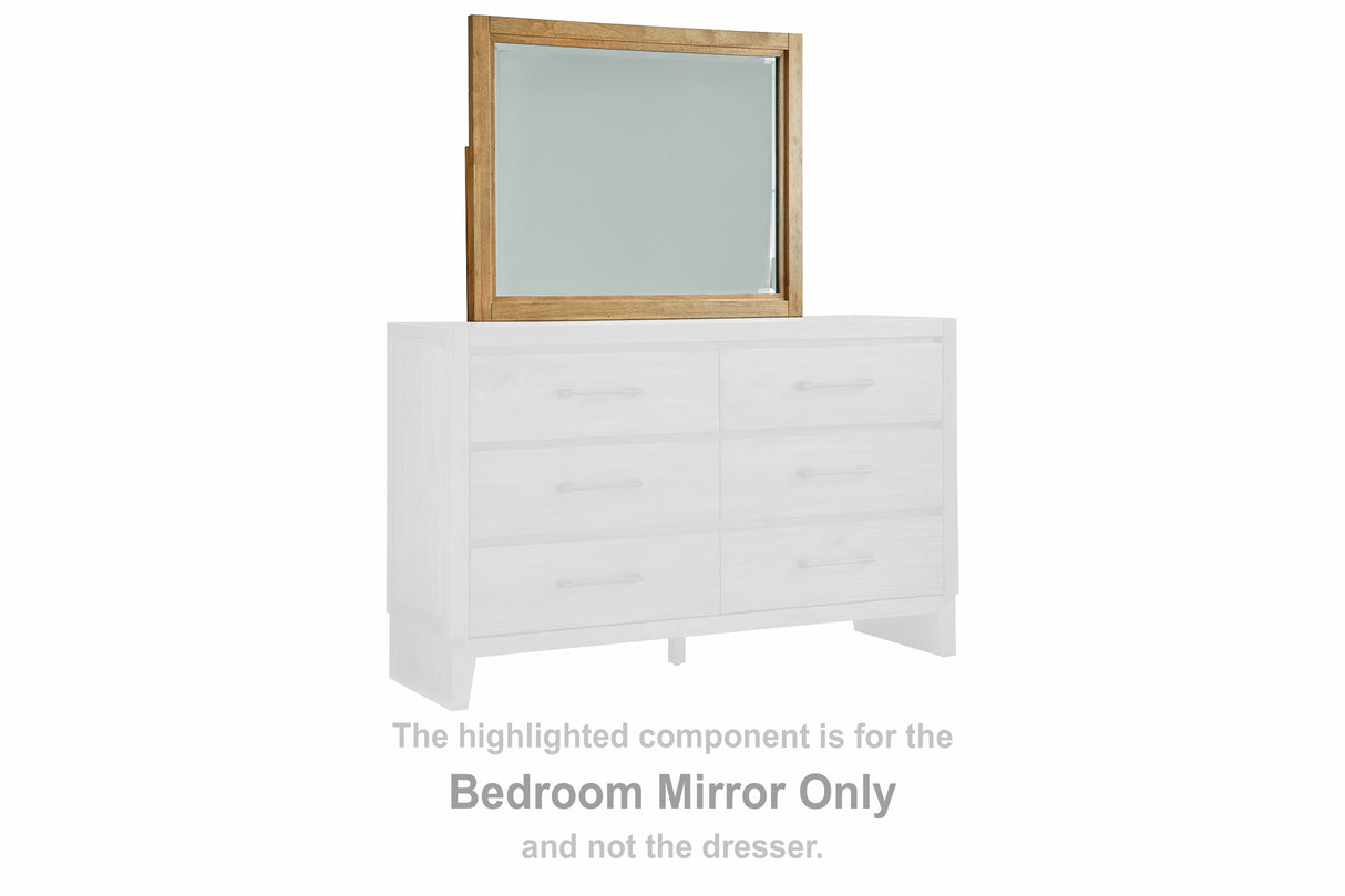 Furniture City Houma - Ashley Furniture - Sherbana Bedroom Mirror - Bedroom Mirror / Light Brown - B833-36