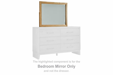 Furniture City Houma - Ashley Furniture - Sherbana Bedroom Mirror - Bedroom Mirror / Light Brown - B833-36