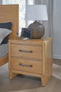 Furniture City Houma - Ashley Furniture - Sherbana Nightstand - Two Drawer Night Stand / Light Brown - B833-92