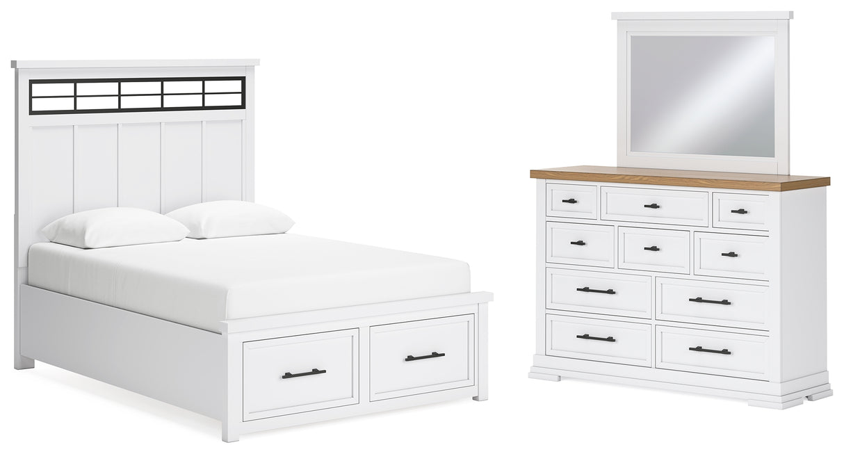 Ashbryn Queen Panel Storage Bed