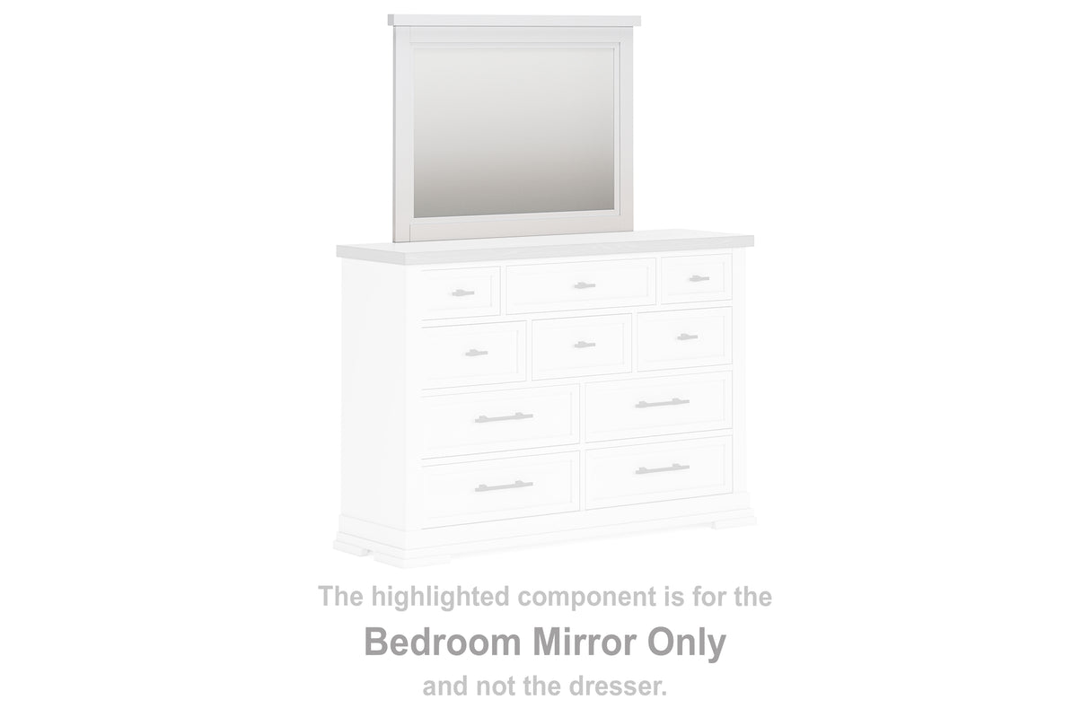 Furniture City Houma - Ashley Furniture - Ashbryn Bedroom Mirror - Bedroom Mirror / White/Natural - B844-36