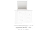 Furniture City Houma - Ashley Furniture - Ashbryn Bedroom Mirror - Bedroom Mirror / White/Natural - B844-36
