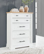 Furniture City Houma - Ashley Furniture - Ashbryn Bedroom - California King Panel Storage Bed / White/Natural - B844B5