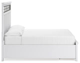 Ashbryn California King Panel Storage Bed, Dresser and Mirror
