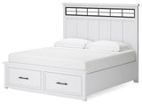 Ashbryn King Panel Bed, Dresser, Mirror and 2 Nightstands