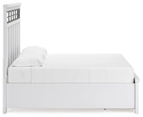 Ashbryn King Panel Storage Bed, Dresser, Mirror and Nightstand