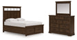 Furniture City Houma - Ashley Furniture - Taffenbrook Queen Panel Storage Bed, Dresser and Mirror - Queen Panel Storage Bed, Dresser and Mirror - B849B3