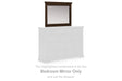 Furniture City Houma - Ashley Furniture - Taffenbrook Bedroom Mirror - Bedroom Mirror / Medium Brown - B849-36
