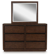 Dilenno Queen Canopy Bed, Dresser and Mirror