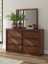 Dilenno Queen Canopy Bed, Dresser and Mirror