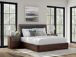 Furniture City Houma - Ashley Furniture - Dilenno King Upholstered Panel Bed - King Upholstered Panel Bed / Dark Brown - PCB857B8