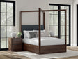 Furniture City Houma - Ashley Furniture - Dilenno Queen Canopy Bed - Queen Canopy Bed / Dark Brown - PCB857B2