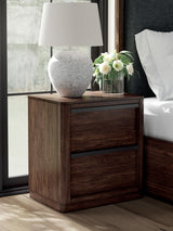 Furniture City Houma - Ashley Furniture - Dilenno Bedroom - California King Upholstered Panel Bed / Dark Brown - PCB857B9