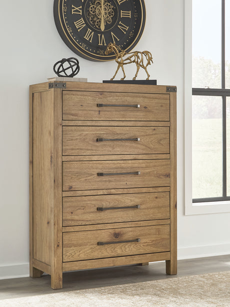 Furniture City Houma - Ashley Furniture - Ridgester Chest of Drawers - Five Drawer Chest - B858-46