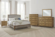 Furniture City Houma - Ashley Furniture - Sharlance Queen Upholstered Panel Bed - Queen Upholstered Panel Bed / Green/Brown - B895B2