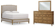 Furniture City Houma - Ashley Furniture - Sharlance Queen Upholstered Panel Bed, Dresser and Mirror - Queen Upholstered Panel Bed, Dresser and Mirror - B895B3