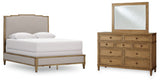 Furniture City Houma - Ashley Furniture - Sharlance Queen Upholstered Panel Bed, Dresser and Mirror - Queen Upholstered Panel Bed, Dresser and Mirror - B895B3
