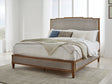 Furniture City Houma - Ashley Furniture - Sharlance King Upholstered Panel Bed - King Upholstered Panel Bed / Light Brown - B895B6