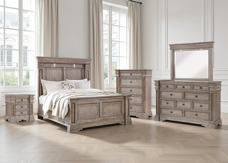 Furniture City Houma - Ashley Furniture - Blairhurst Queen Panel Bed - Queen Panel Bed / Light Grayish Brown - B916B2