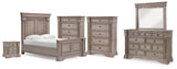Blairhurst Queen Panel Bed, Dresser, Mirror, 2 Chests and Nightstand