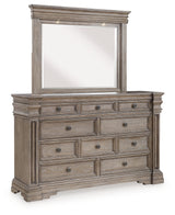 Blairhurst Queen Panel Bed, Dresser, Mirror, 2 Chests and Nightstand