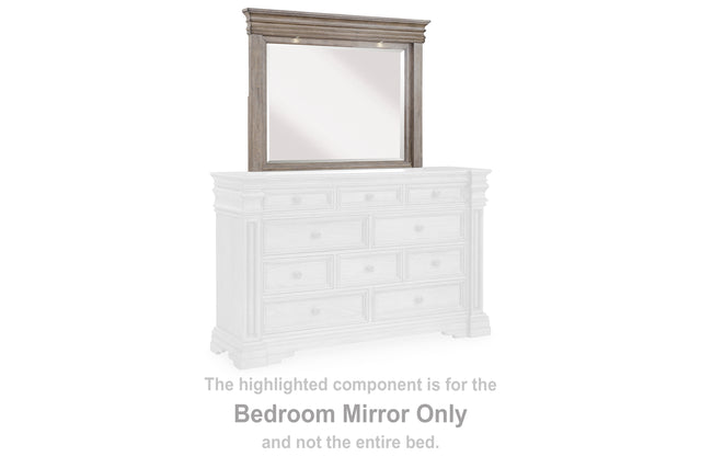 Furniture City Houma - Ashley Furniture - Blairhurst Bedroom Mirror - Bedroom Mirror / Light Grayish Brown - B916-36