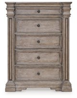 Blairhurst Queen Panel Bed, Dresser, Mirror, 2 Chests and Nightstand