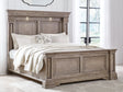 Furniture City Houma - Ashley Furniture - Blairhurst King Panel Bed - King Panel Bed / Light Grayish Brown - B916B4