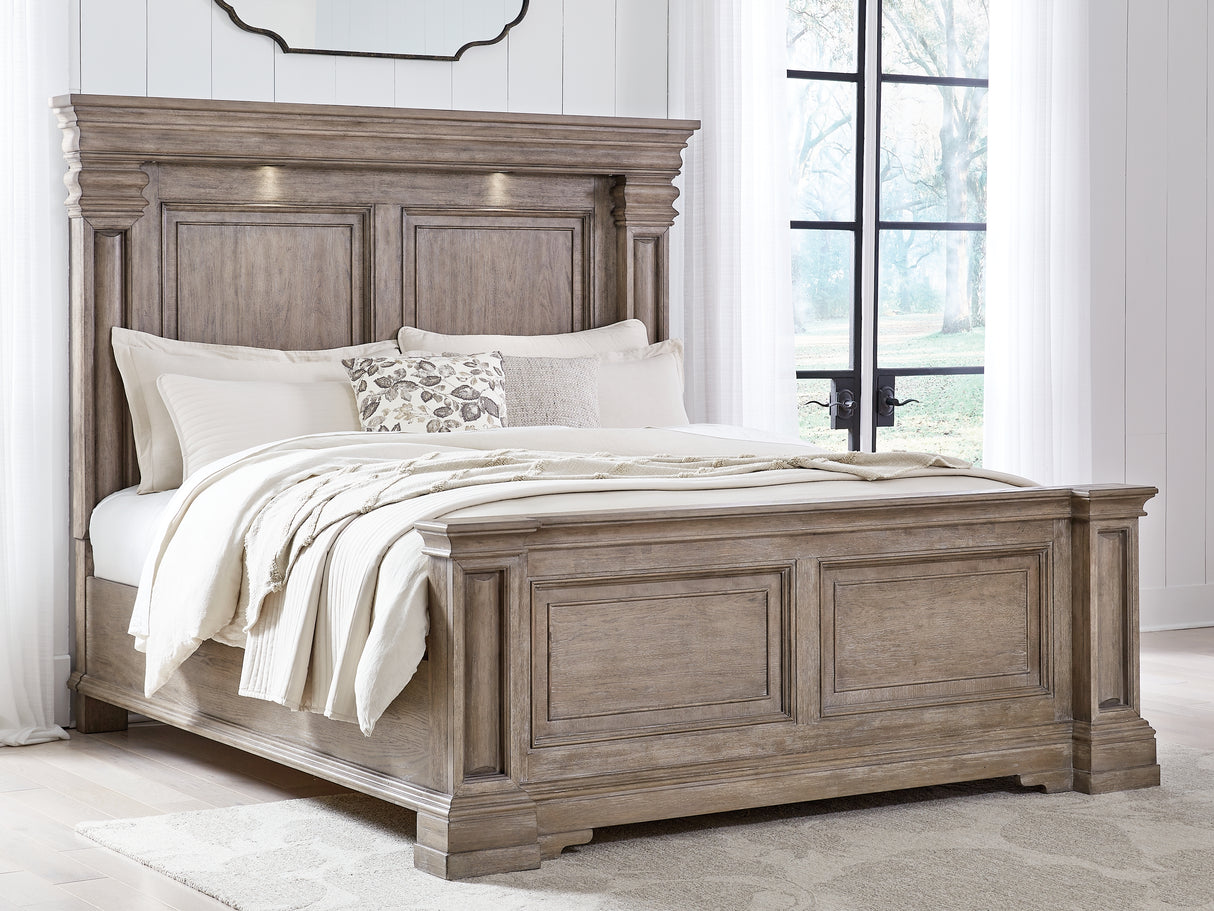 Furniture City Houma - Ashley Furniture - Blairhurst Bedroom - Queen Panel Bed / Light Grayish Brown - B916B2