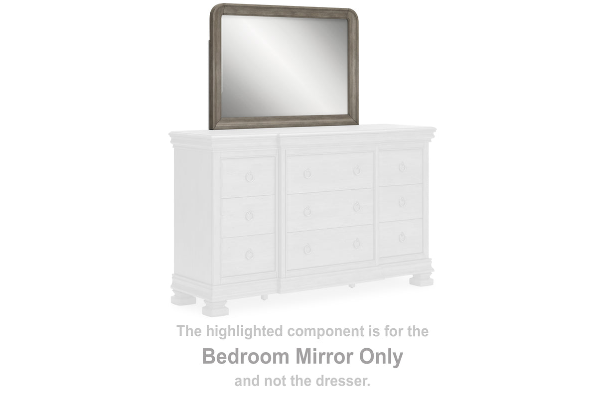 Furniture City Houma - Ashley Furniture - Lexorne Bedroom Mirror - Bedroom Mirror / Gray - B924-36