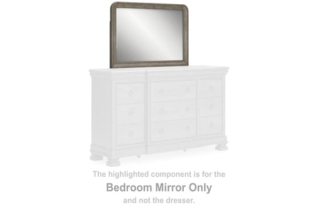 Furniture City Houma - Ashley Furniture - Lexorne Bedroom Mirror - Bedroom Mirror / Gray - B924-36