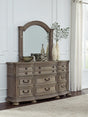 Furniture City Houma - Ashley Furniture - Ardenfield Dresser and Mirror - Dresser and Mirror / Light Brown - B944B1