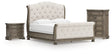 Furniture City Houma - Ashley Furniture - Ardenfield California King Sleigh Bed, Chest and Nightstand - California King Sleigh Bed, Chest and Nightstand / Light Brown - B944B6