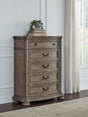 Furniture City Houma - Ashley Furniture - Ardenfield Chest of Drawers - Five Drawer Chest / Light Brown - B944-46