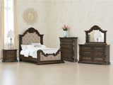 Furniture City Houma - Ashley Furniture - Maylee Bedroom - Queen Upholstered Bed / Dark Brown - B947B2