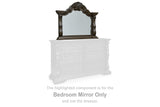 Furniture City Houma - Ashley Furniture - Maylee Bedroom Mirror - Bedroom Mirror / Dark Brown - B947-36