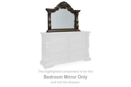 Furniture City Houma - Ashley Furniture - Maylee Bedroom Mirror - Bedroom Mirror / Dark Brown - B947-36