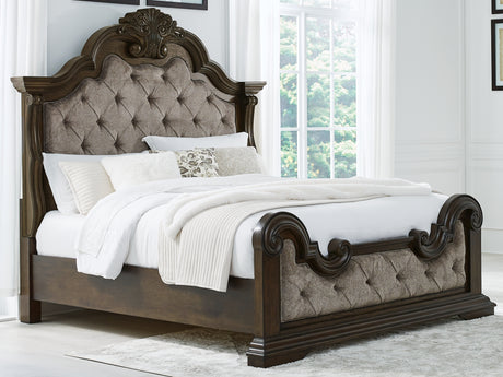 Furniture City Houma - Ashley Furniture - Maylee Bedroom - Dresser and Mirror / Dark Brown - B947B1
