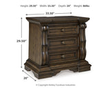 Maylee King Upholstered Panel Bed, Chest and 2 Nightstands