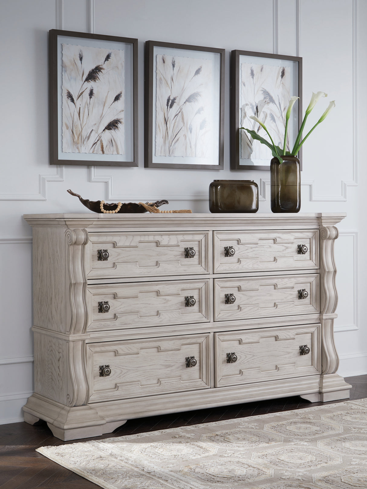 Furniture City Houma - Ashley Furniture - Bruchandi Bedroom - Dresser / Antique White - PCB948-31