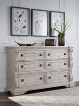 Furniture City Houma - Ashley Furniture - Bruchandi Bedroom - Dresser / Antique White - PCB948-31