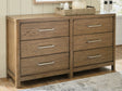 Furniture City Houma - Ashley Furniture - Cabalynn Dresser - Dresser / Light Brown - B974-31