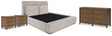 Furniture City Houma - Ashley Furniture - Cabalynn King Upholstered Bed, Dresser and 2 Nightstands - King Upholstered Bed, Dresser and 2 Nightstands - B974B15