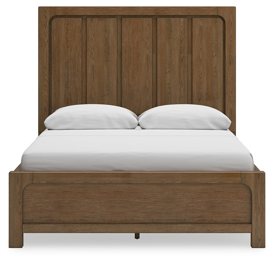 Cabalynn Queen Panel Bed with Storage, Dresser and Mirror