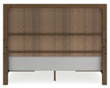 Cabalynn King Panel Bed with Storage, Dresser and Mirror