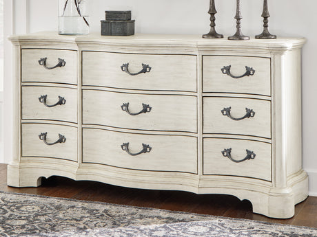 Furniture City Houma - Ashley Furniture - Arlendyne Dresser - Dresser / Antique White - B980-31