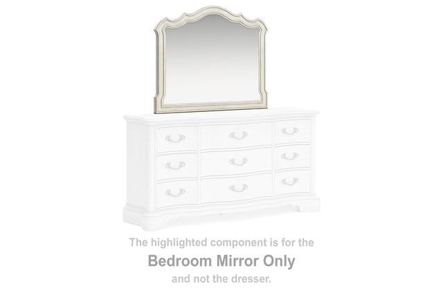 Furniture City Houma - Ashley Furniture - Arlendyne Bedroom Mirror - Bedroom Mirror / Antique White - B980-36